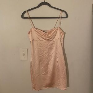 Princess polly light pink silk dress